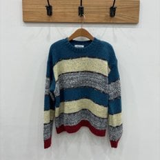 러브앤쇼 멀티  배색  니트 티셔츠  LCEKGKT07