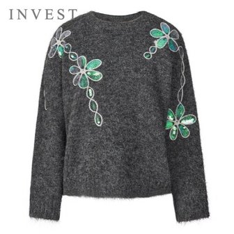 신세계라이브쇼핑 [인베스트] 오로라 플라워 루즈 핏 니트_IN5W1KT2351