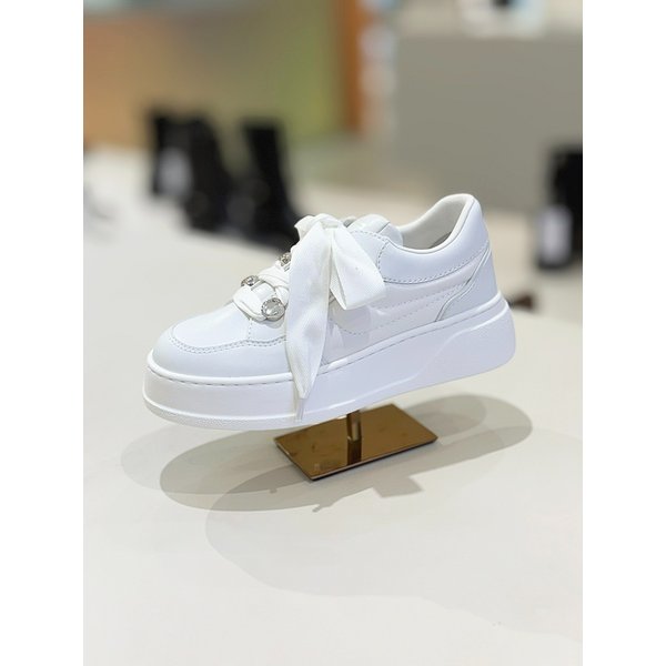 [시흥점] 쥬얼리 리본 스니커즈 (화이트) DG4DS25021WHT