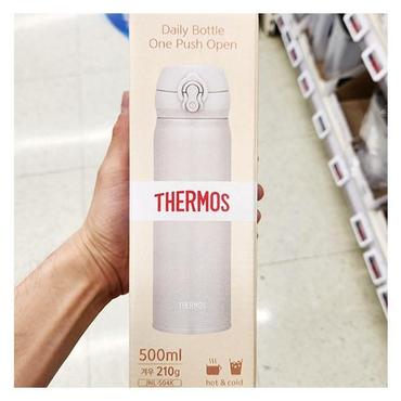  써모스 보온보냉병 데일리 원터치 텀블러 크림베이지 500ml x 1개