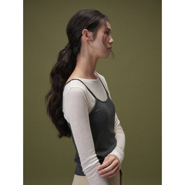 Angora sleeveless (Grey)
