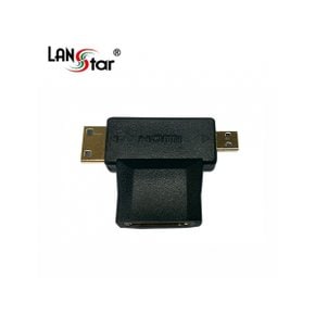 D[20116]HDMI 멀티 젠더, HDMI A/F TO C/M or D/M, Black