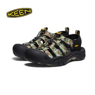 KEEN 킨 뉴포트 레트로 샌들 피샤이 캐머플라즈 남성 여름 신발 아웃도어 KEEN 1027450