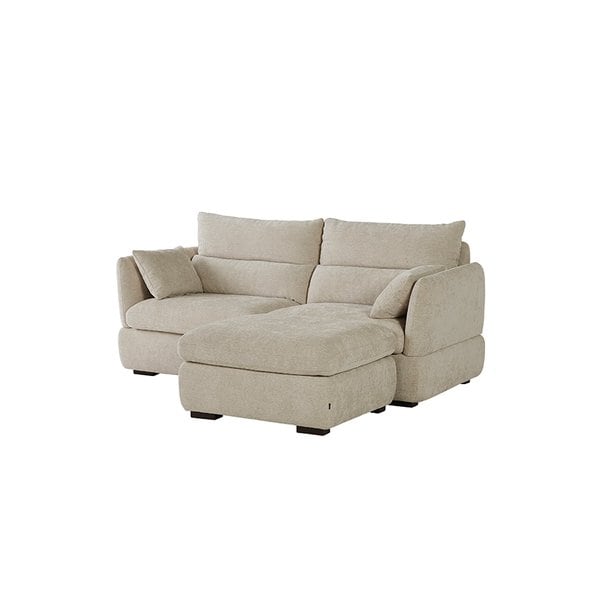 린츠 3인소파 카우치형_아이보리