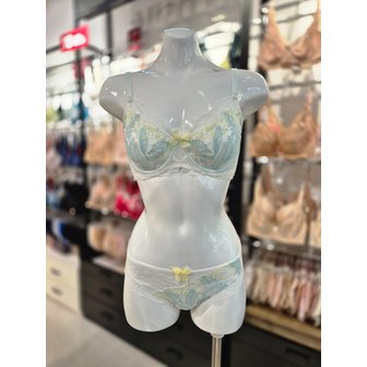 비너스 [시흥점] S 비너스) 오르화 홑겹 데미 브라, 햄팬티 세트 OBR7859+OPT7859H-IV