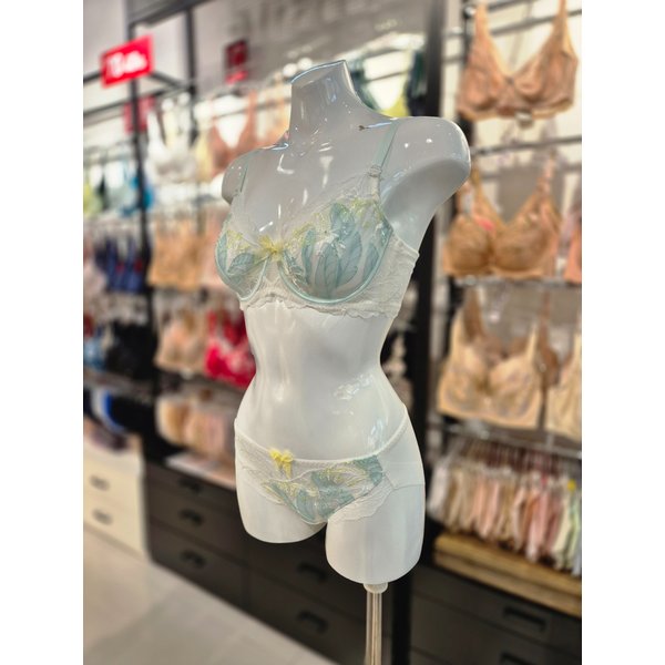 [시흥점] S 비너스) 오르화 홑겹 데미 브라, 햄팬티 세트 OBR7859+OPT7859H-IV