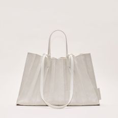 Lucky Pleats Canvas Coated Shopper L Cream (0JSO1SH40401F)