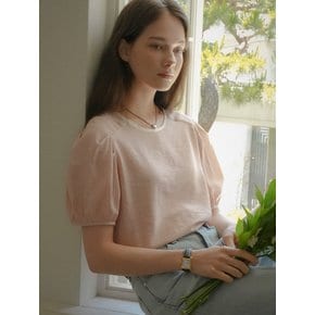 Witty Back ribbon blouse_Pink