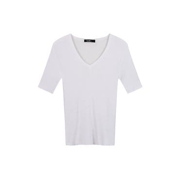 LAP 브이넥 골지 반팔니트 AR2KH441