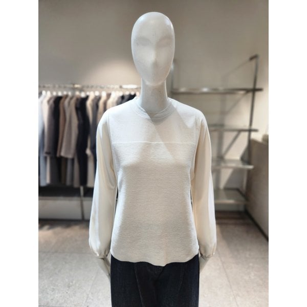 [여주점] [나이스클랍] 니트패치 블라우스 A254PWB903