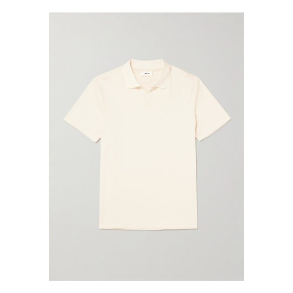 NN.07 폴 3525 오가닉 코튼 폴로 셔츠 뉴트럴 46376663162842930