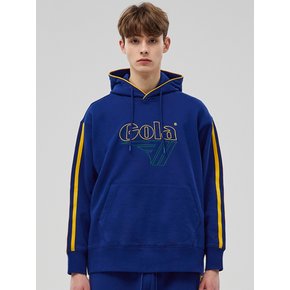 TRACK LOGO SWEAT HOODIE [DEEP BLUE]