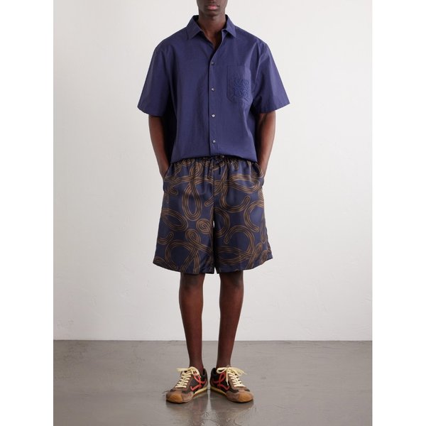 파울라스 이비자 로고 자수 코튼 블렌드 셔츠 46376663163059245