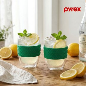 더블월 글라스 컵 250ml 2pc 그린