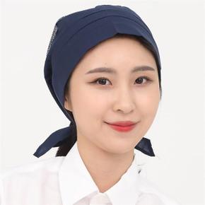 네이비망사두건 서빙모자 주방위생모자 식당 조리용두건