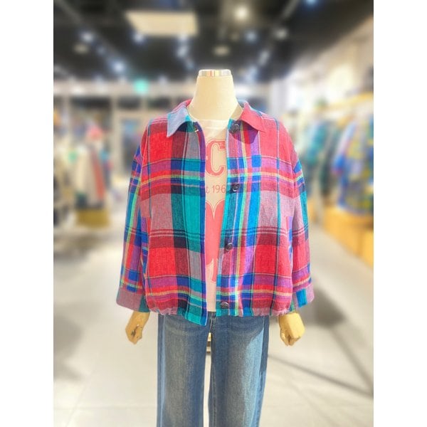 [여주점] 프리즈 체크 점퍼 (BAJPA4631)