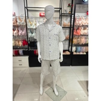 비너스 [시흥점] S 비너스 ) 잔꽃 나염 하절기 남성 파자마 세트 [VPA4526M-BE]