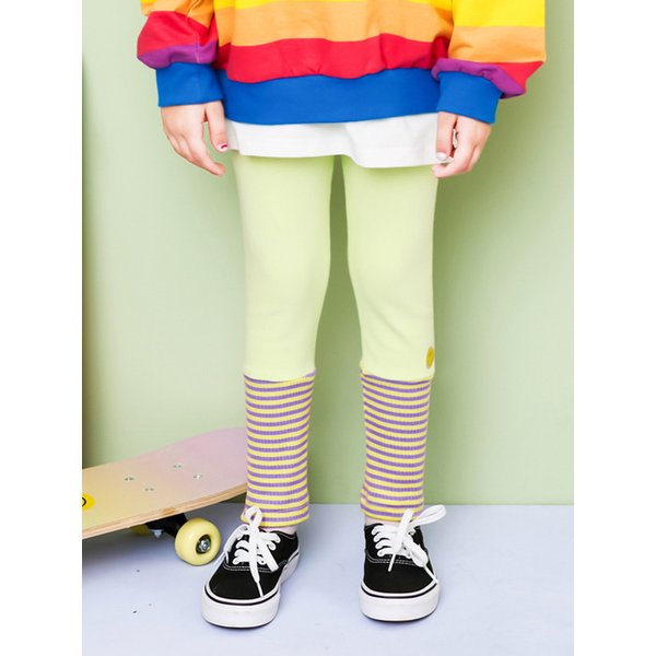 골지스트라이프배색레깅스