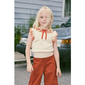 MISHA&PUFF 미샤앤퍼프 25SS 리본 키즈티셔츠 Cotswolds Ondine Top K2009S25-298