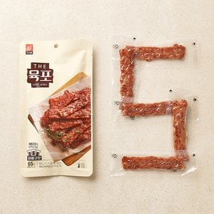 인정식탁 [도드람] THE 육포 바베큐맛 65g x 3봉