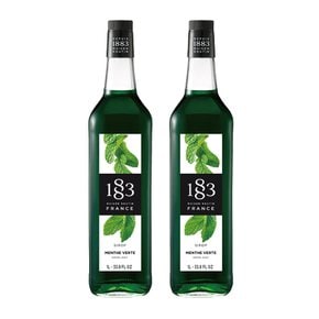 1883 그린민트 시럽 1000ml 2개세트