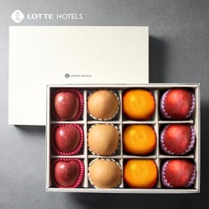 LOTTE HOTELS [명절 후 순차 배송][롯데호텔] 프리미엄 과일 선물세트 5호 (사과3과, 배3과, 오렌지3과, 애플망고3과)