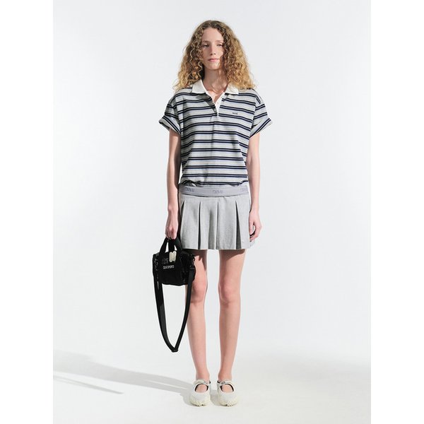 25HS PIA PLEATED SKIRT (GREY)