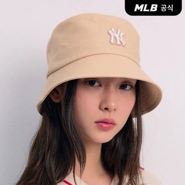 MLB [코리아공식]베이직 버킷햇 NY (L.Beige)