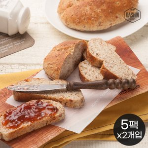 다신샵 통밀당 통밀그대로빵 180g(2개입) 5팩  / 주문후제빵 아르토스베이커리