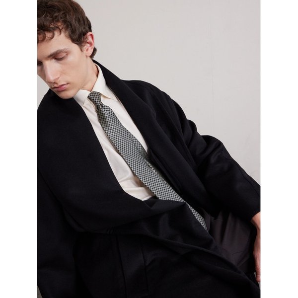 8cm 하운드투스 실크 자카드 넥타이 46376663163003326