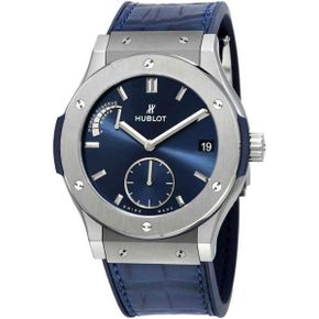 일본 위블로 시계 우브로 HUBLOT 클래식 퓨전 파워 리저브 8데이즈 티타늄 516.NX.7170.LR 블루