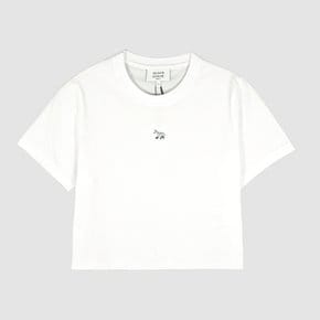 25SS 베이비폭스 여성 크롭 반팔티셔츠 화이트 OW00104KJ0008 P100