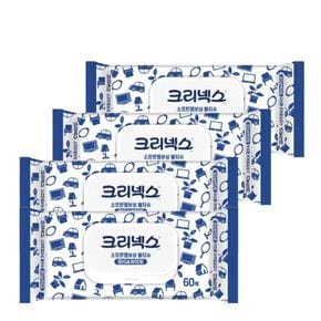 크리넥스 소프트 엠보싱 물티슈 60매 x 4팩 BIG&WIDE[35761751]