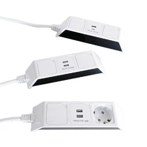 네모탭 일반2구 USB C타입 고속충전 멀티탭 3m