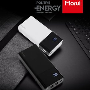 모루이 ML30 30000mAh 2.1A 4포트 대용량 보조배터리 ML30 상시A