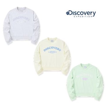 디스커버리키즈 [정상가 49,000원] 24SS 여아 세미크롭 트레이닝 맨투맨 DKTR14041