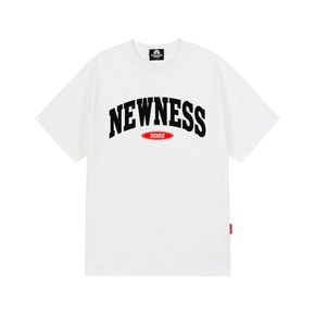 NEWNESS VARSITY LOGO 티셔츠 - 화이트