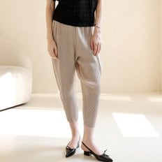 다이애그널 플리츠 배기 팬츠_YJ04WNPSL01_GY1