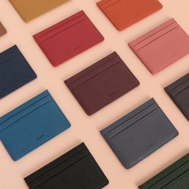 디랩 Leather simple card wallet - 13 color