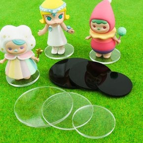 아크릴 받침대 원형 두께 2mm 모형 피규어 프라모델