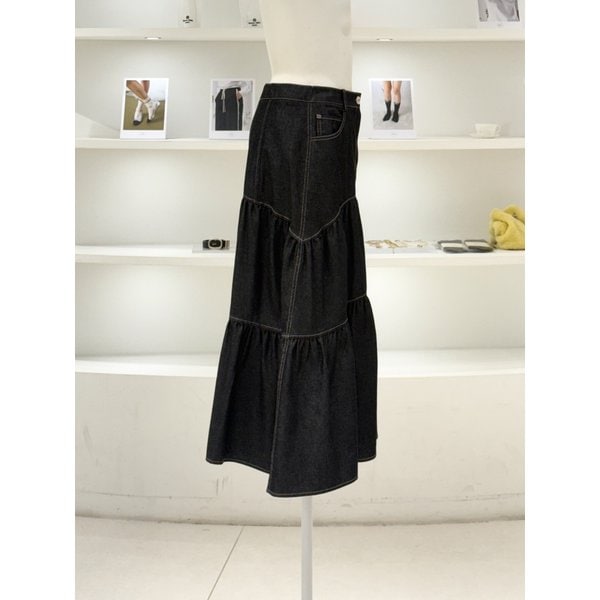 [여주점] 여성 티어드 데님 스커트 (L262MSD039)