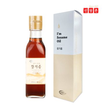 신앙촌 명작 시온 진 참기름 220ml(신세계쇼핑백 증정)