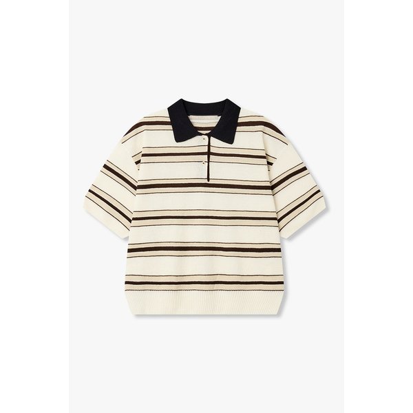 [파주점] 카라넥 스트라이프 니트 풀오버 7126250104