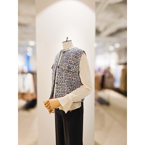 [파주점] [더아이잗컬렉션]멀티 트위드 포인트 베스트 CS4A0VT361