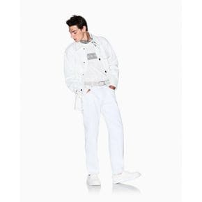 AX 아르마니 익스체인지 맨즈 J28 Loose 테이퍼드 데님 진 - 오프 화이트 25529872 1389383