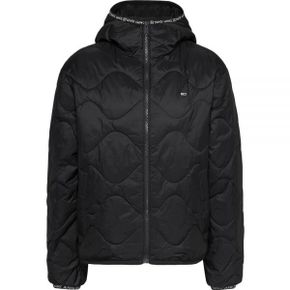 영국 타미힐피거 패딩 Tommy Jeans Women Quilted Tape Hood Puffer Ext Padded Jackets Black S