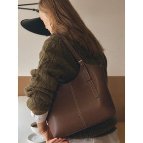 90 Veneta Bag Medium Wood Brown