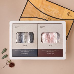 [쓱배송][냉동] 제주 옥돔/고등어 세트 (1.29kg, 옥돔 450g / 고등어 840g)