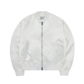 PUCKERING SATIN MA-1 JACKET IVORY 샤틴MA-1 JKPKMA-IVY