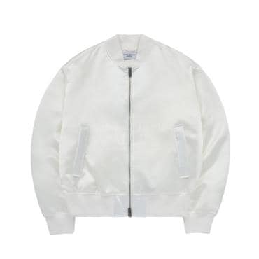 아크메드라비 PUCKERING SATIN MA-1 JACKET IVORY 샤틴MA-1 JKPKMA-IVY